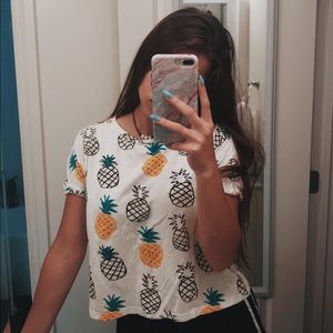 SOLD pineapple crop top